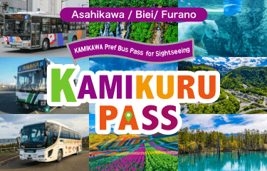 Kamikawa area sightseeing bus ticket KAMIKURU Pass