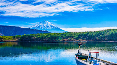 西湖と逆さ富士
