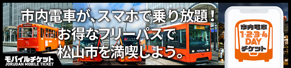 伊予鉄市内電車1·2·3·4 Dayチケット