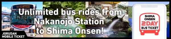Kan-etsu Transportation Shima Onsen 2-day bus ticket