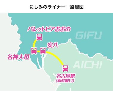 にしみのライナー 対象路線