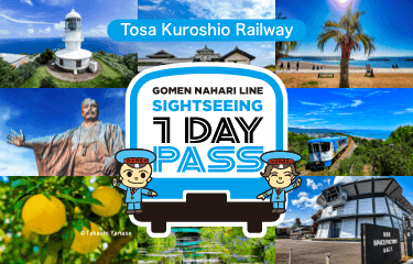 Tosa Kuroshio Railway Gomen Nahari Line Sightseeing 1-Day Pass