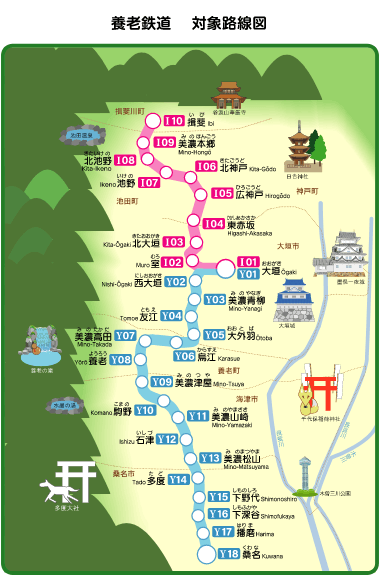 養老鉄道 対象路線