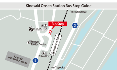 Zentanbus_Kinosaki Bus stop Map